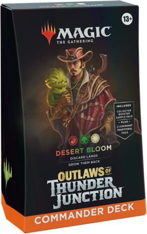 Magic The Gathering - Outlaws of Thunder Junction Commander Deck Desert Bloom