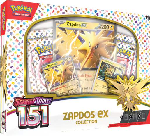 Pokemon - Scarlet &amp; Violet 151 Zapdos EX Collection