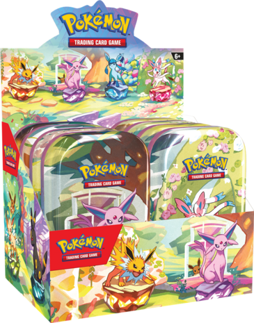 Pok&eacute;mon - Prismatic Evolutions Mini Tins Display