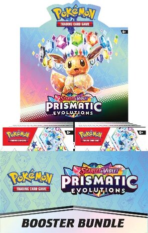 Pok&eacute;mon - Prismatic Evolutions Booster Bundle Display